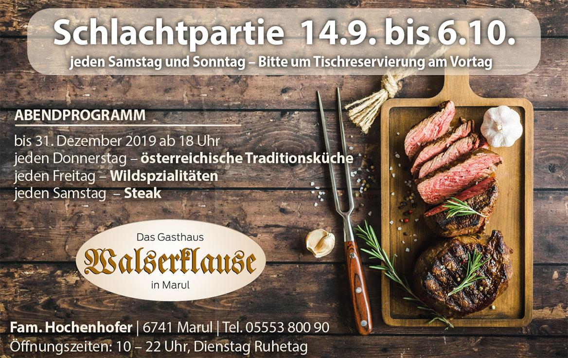 Genusstage in der Walserklause